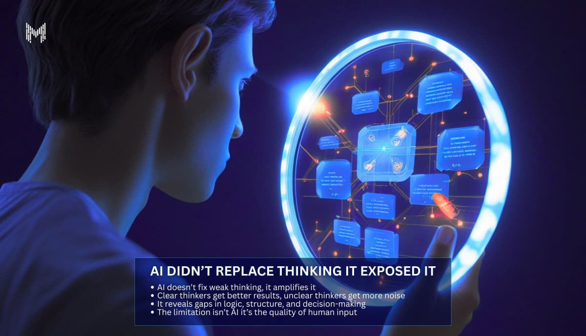 AI Didn’t Replace Thinking It Exposed It