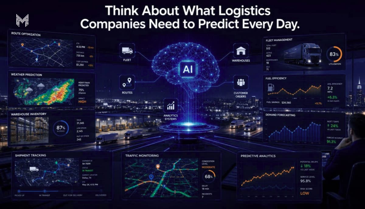 Think About What Logistics Companies Need to Predict Every Day